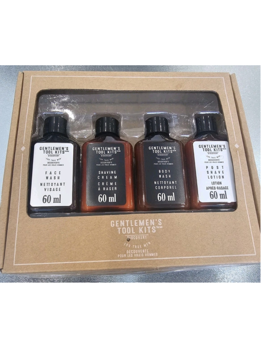 Gentlemen’s Tool Kits Discovery Travel Grooming Set Face‎ Wash Body Wash Shaving